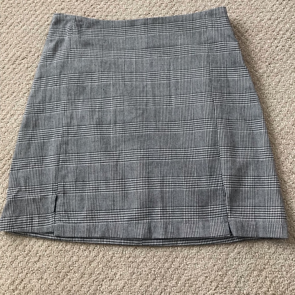 John Galt mini skirt black/white